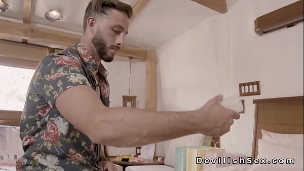 Hot ass babe anal fucked in doggy style position in hotel room