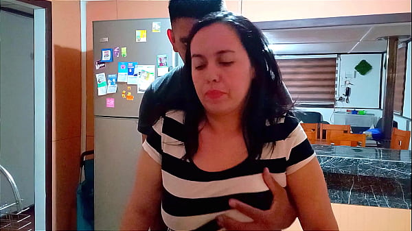 My stepson’s friend came over to fuck me while I was washing dishes.